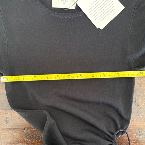 DISSH GRACE BLACK CREW CUT OUT MIDI DRESS NWT XS Long Sleeve - Picture 13 of 16